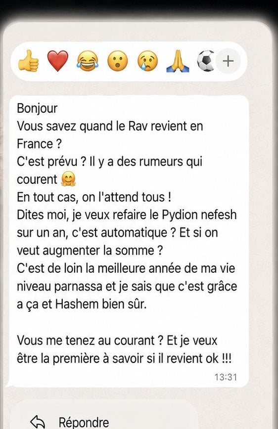 Message WhatsApp reçu : « Des centaines de messages reçus ». une associée raconte la meilleure année de sa vie niveau parnassa.